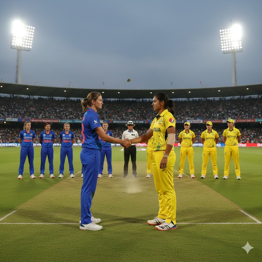 भारत बनाम ऑस्ट्रेलिया महिला विश्व कप 2025 — मैच की शुरुआत का शानदार नज़ारा