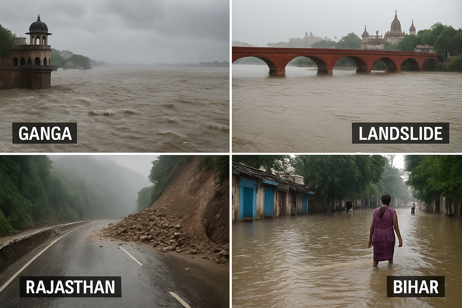 देशभर में मानसूनी कहर: