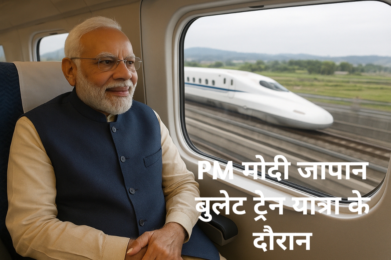 PM मोदी जापान बुलेट ट्रेन यात्रा के दौरान