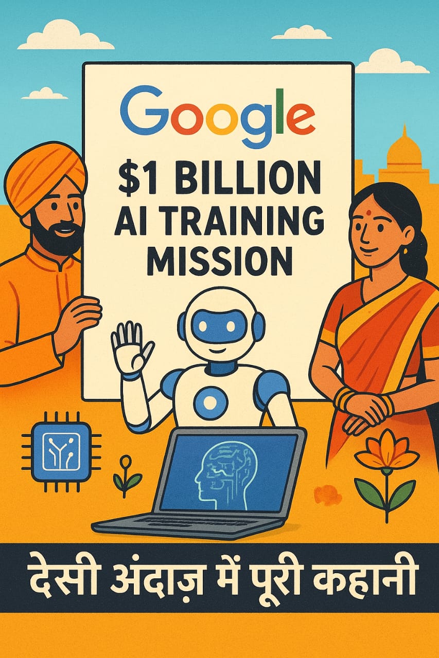 Google का 1 अरब डॉलर AI ट्रेनिंग मिशन: