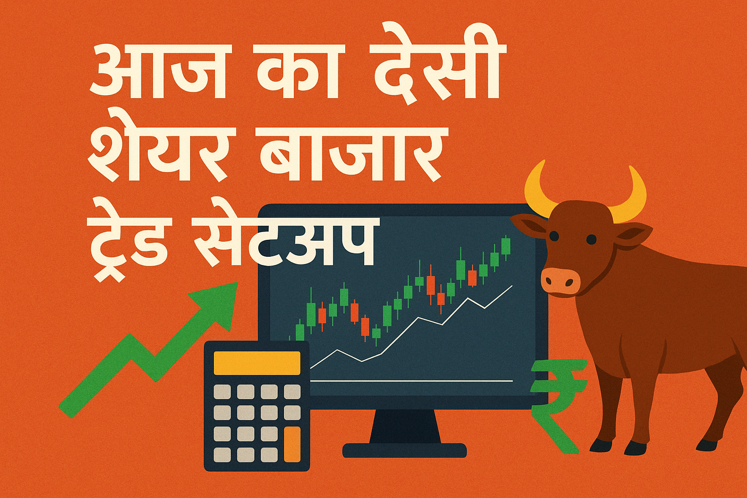 आज का देसी शेयर बाजार ट्रेड सेटअप: